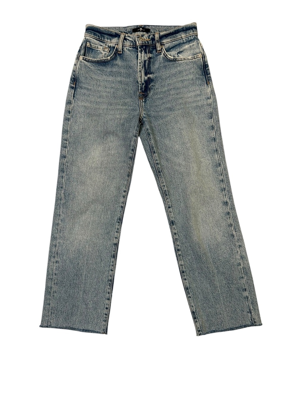 7 For All Mankind Logan Stovepipe W/Fringe - Picture 1 of 5